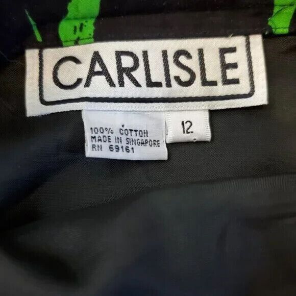 Carlisle womens Size 12  Skirt faux Wrap Floral Pencil Midi Length Bold Colorful - Picture 3 of 5